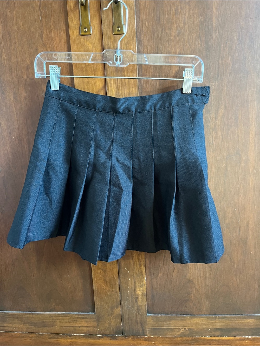 American Apparel Black Pleated Mini Skirt